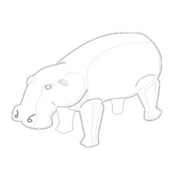Página para colorir: hipopótamo (animais) #8767 - Páginas para Colorir Imprimíveis Gratuitamente