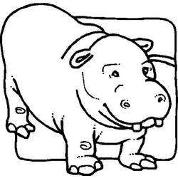 Página para colorir: hipopótamo (animais) #8770 - Páginas para Colorir Imprimíveis Gratuitamente