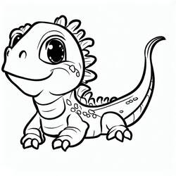 Página para colorir: Iguana (Animais) #188780 - Páginas para Colorir Imprimíveis Gratuitamente