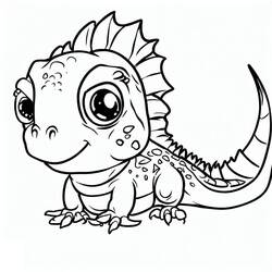 Página para colorir: Iguana (Animais) #188781 - Páginas para Colorir Imprimíveis Gratuitamente