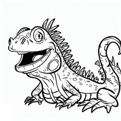 Página para colorir: Iguana (Animais) #188783 - Páginas para Colorir Imprimíveis Gratuitamente