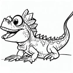 Página para colorir: Iguana (Animais) #188785 - Páginas para Colorir Imprimíveis Gratuitamente