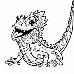 Página para colorir: Iguana (Animais) #188786 - Páginas para Colorir Imprimíveis Gratuitamente