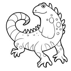 Página para colorir: Iguana (Animais) #188795 - Páginas para Colorir Imprimíveis Gratuitamente
