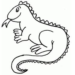 Página para colorir: Iguana (Animais) #188797 - Páginas para Colorir Imprimíveis Gratuitamente