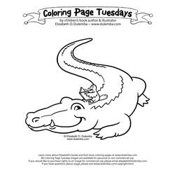 Página para colorir: Jacaré (animais) #468 - Páginas para Colorir Imprimíveis Gratuitamente