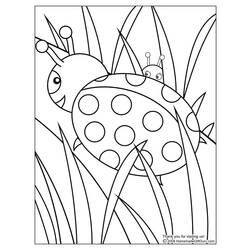 Página para colorir: Joaninha (animais) #3392 - Páginas para Colorir Imprimíveis Gratuitamente