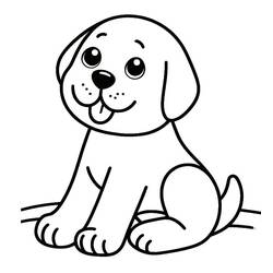 Desenho Labrador (Animais) #220730 para imprimir e colorir