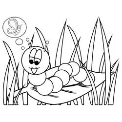 Desenho Lagarta (Animais) #210374 para imprimir e colorir