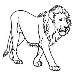 Página para colorir: Leão (animais) #10239 - Páginas para Colorir Imprimíveis Gratuitamente
