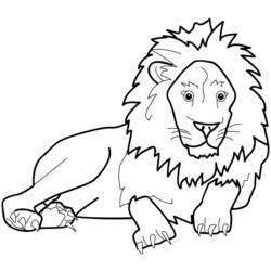 Página para colorir: Leão (animais) #10242 - Páginas para Colorir Imprimíveis Gratuitamente