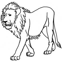 Página para colorir: Leão (animais) #10249 - Páginas para Colorir Imprimíveis Gratuitamente