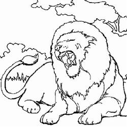 Página para colorir: Leão (animais) #10251 - Páginas para Colorir Imprimíveis Gratuitamente