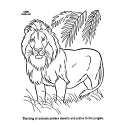 Página para colorir: Leão (animais) #10252 - Páginas para Colorir Imprimíveis Gratuitamente