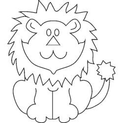 Página para colorir: Leão (animais) #10284 - Páginas para Colorir Imprimíveis Gratuitamente