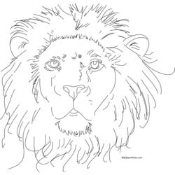 Página para colorir: Leão (animais) #10353 - Páginas para Colorir Imprimíveis Gratuitamente