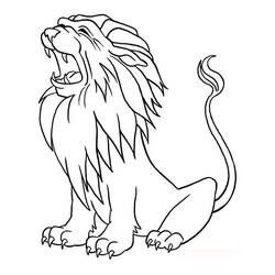 Página para colorir: Leão (animais) #10386 - Páginas para Colorir Imprimíveis Gratuitamente