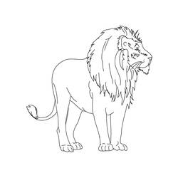 Página para colorir: Leão (animais) #10437 - Páginas para Colorir Imprimíveis Gratuitamente