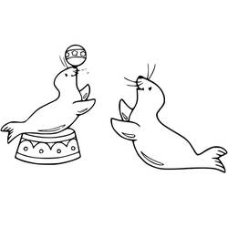 Desenho Leão-marinho (Animais) #192526 para imprimir e colorir