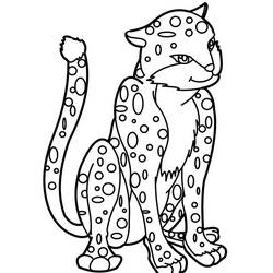 Página para colorir: Leopardo (animais) #9713 - Páginas para Colorir Imprimíveis Gratuitamente