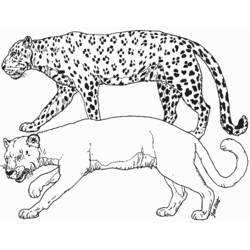 Página para colorir: Leopardo (animais) #9729 - Páginas para Colorir Imprimíveis Gratuitamente