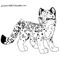 Página para colorir: Leopardo (animais) #9750 - Páginas para Colorir Imprimíveis Gratuitamente