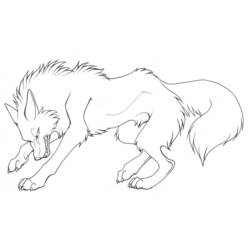 Página para colorir: Lobo (animais) #10451 - Páginas para Colorir Imprimíveis Gratuitamente
