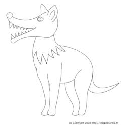Página para colorir: Lobo (animais) #10458 - Páginas para Colorir Imprimíveis Gratuitamente
