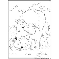 Página para colorir: Lobo (animais) #10491 - Páginas para Colorir Imprimíveis Gratuitamente