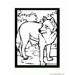 Página para colorir: Lobo (animais) #10603 - Páginas para Colorir Imprimíveis Gratuitamente