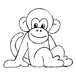 Página para colorir: Macaco (animais) #14137 - Páginas para Colorir Imprimíveis Gratuitamente