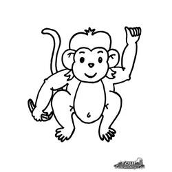 Página para colorir: Macaco (animais) #14156 - Páginas para Colorir Imprimíveis Gratuitamente