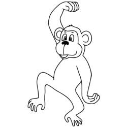 Página para colorir: Macaco (animais) #14164 - Páginas para Colorir Imprimíveis Gratuitamente