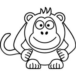 Página para colorir: Macaco (animais) #14165 - Páginas para Colorir Imprimíveis Gratuitamente