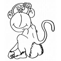 Página para colorir: Macaco (animais) #14251 - Páginas para Colorir Imprimíveis Gratuitamente