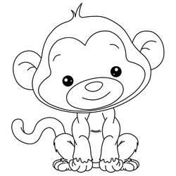 Página para colorir: Macaco (animais) #14267 - Páginas para Colorir Imprimíveis Gratuitamente
