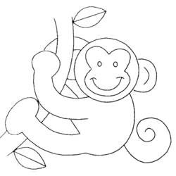 Página para colorir: Macaco (animais) #14276 - Páginas para Colorir Imprimíveis Gratuitamente