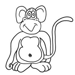 Página para colorir: Macaco (animais) #14305 - Páginas para Colorir Imprimíveis Gratuitamente