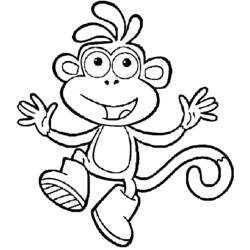 Página para colorir: Macaco (animais) #14308 - Páginas para Colorir Imprimíveis Gratuitamente