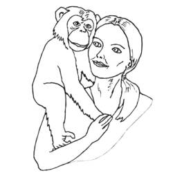Página para colorir: Macaco (animais) #14314 - Páginas para Colorir Imprimíveis Gratuitamente