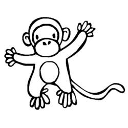 Página para colorir: Macaco (animais) #14335 - Páginas para Colorir Imprimíveis Gratuitamente