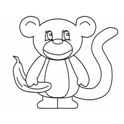 Página para colorir: Macaco (animais) #14336 - Páginas para Colorir Imprimíveis Gratuitamente