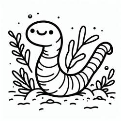 Página para colorir: Minhoca (Animais) #214585 - Páginas para Colorir Imprimíveis Gratuitamente