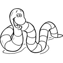 Página para colorir: Minhoca (Animais) #214599 - Páginas para Colorir Imprimíveis Gratuitamente