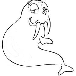 Desenho Morsa (Animais) #208659 para imprimir e colorir