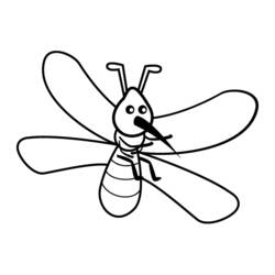 Página para colorir: Mosquito (animais) #11328 - Páginas para Colorir Imprimíveis Gratuitamente