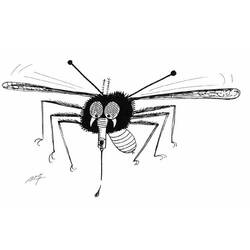 Página para colorir: Mosquito (animais) #11341 - Páginas para Colorir Imprimíveis Gratuitamente