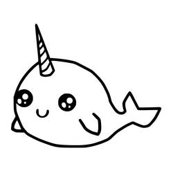 Desenho Narval (Animais) #186673 para imprimir e colorir