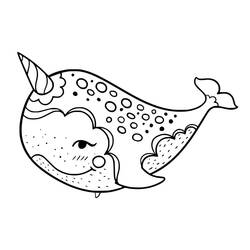 Desenho Narval (Animais) #186675 para imprimir e colorir