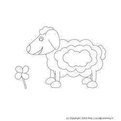 Página para colorir: Ovelha (animais) #11433 - Páginas para Colorir Imprimíveis Gratuitamente